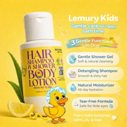 Lemury Kids Detangling Shampoo & Body Wash
